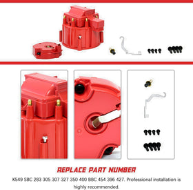 THEBIGDEALS coil cover and hardware layout showing included parts for easy install