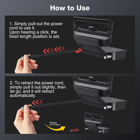 THELIFELICIOUS in-use backseat charging with two phones charging for clutter-free cabin