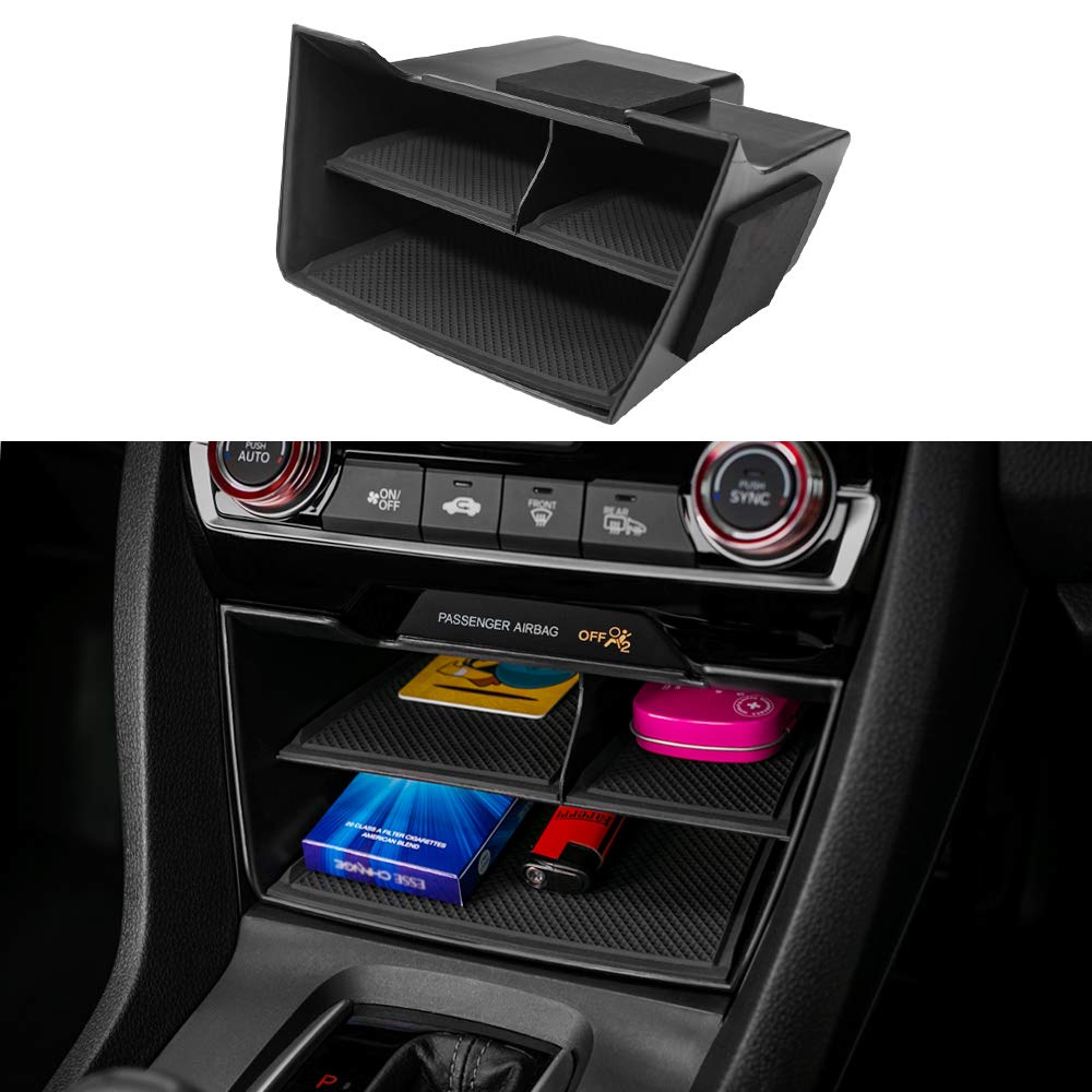 Thenice front view of console insert showing organized compartments and quick benefits