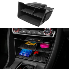 Thenice front view of console insert showing organized compartments and quick benefits