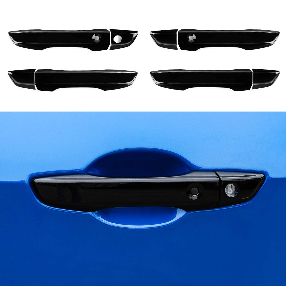 Thenice black handle cover front view showing sleek upgrade and protection