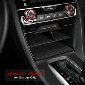 Thenice top-down view showing three compartments and coin slot for easy access