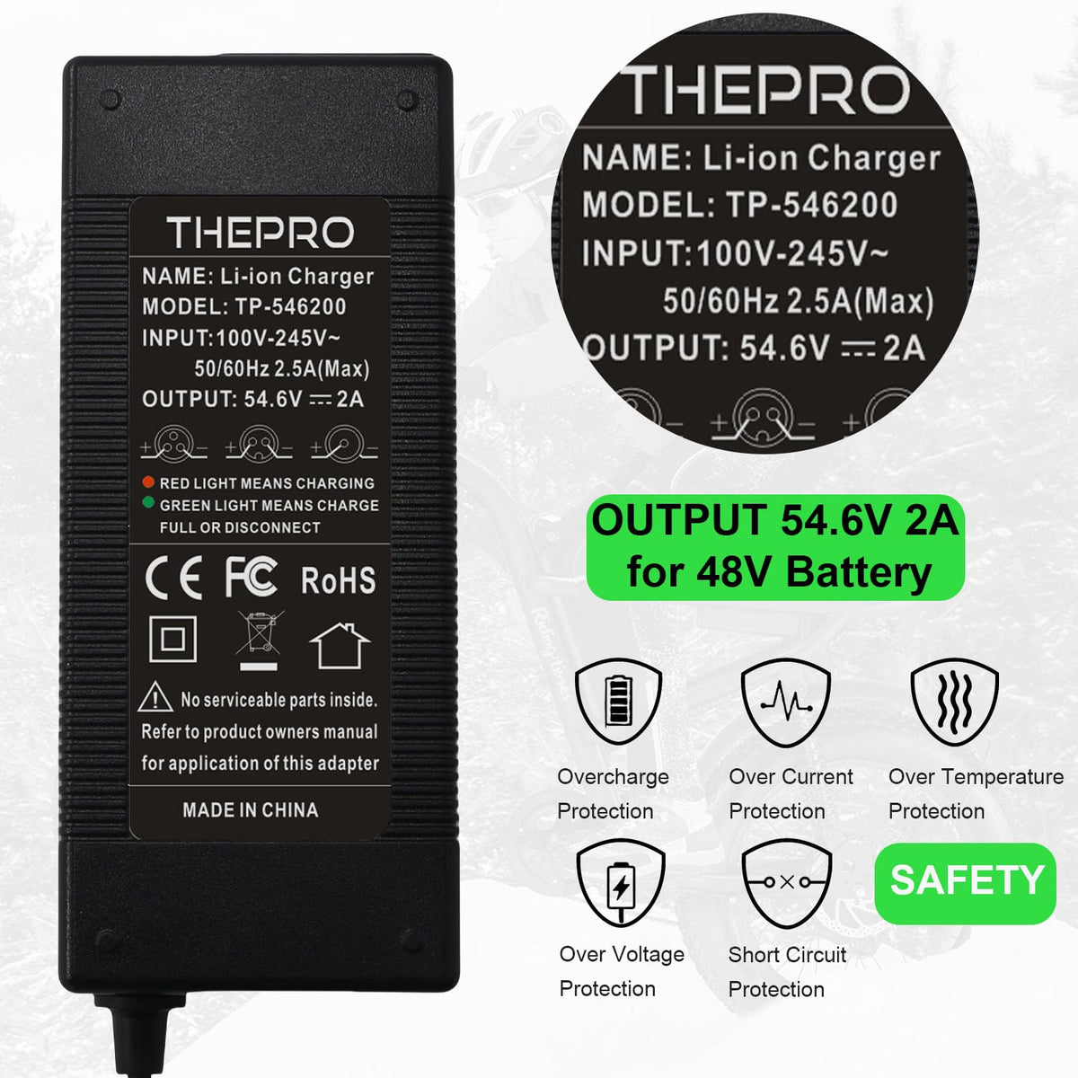 THEPRO cable and plug beside a ruler to show practical length and scale