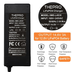 THEPRO connector and clamps detail showing robust leads and secure battery connection