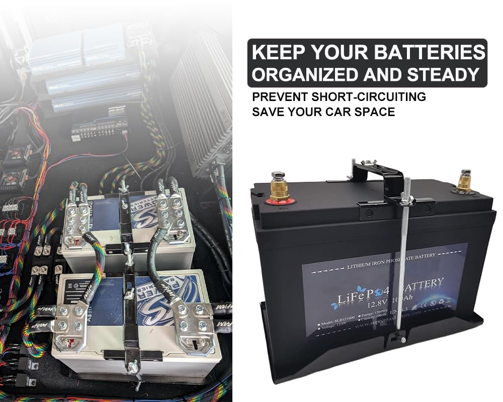THEPRO detailed J-bolt and hardware ready to clamp battery securely