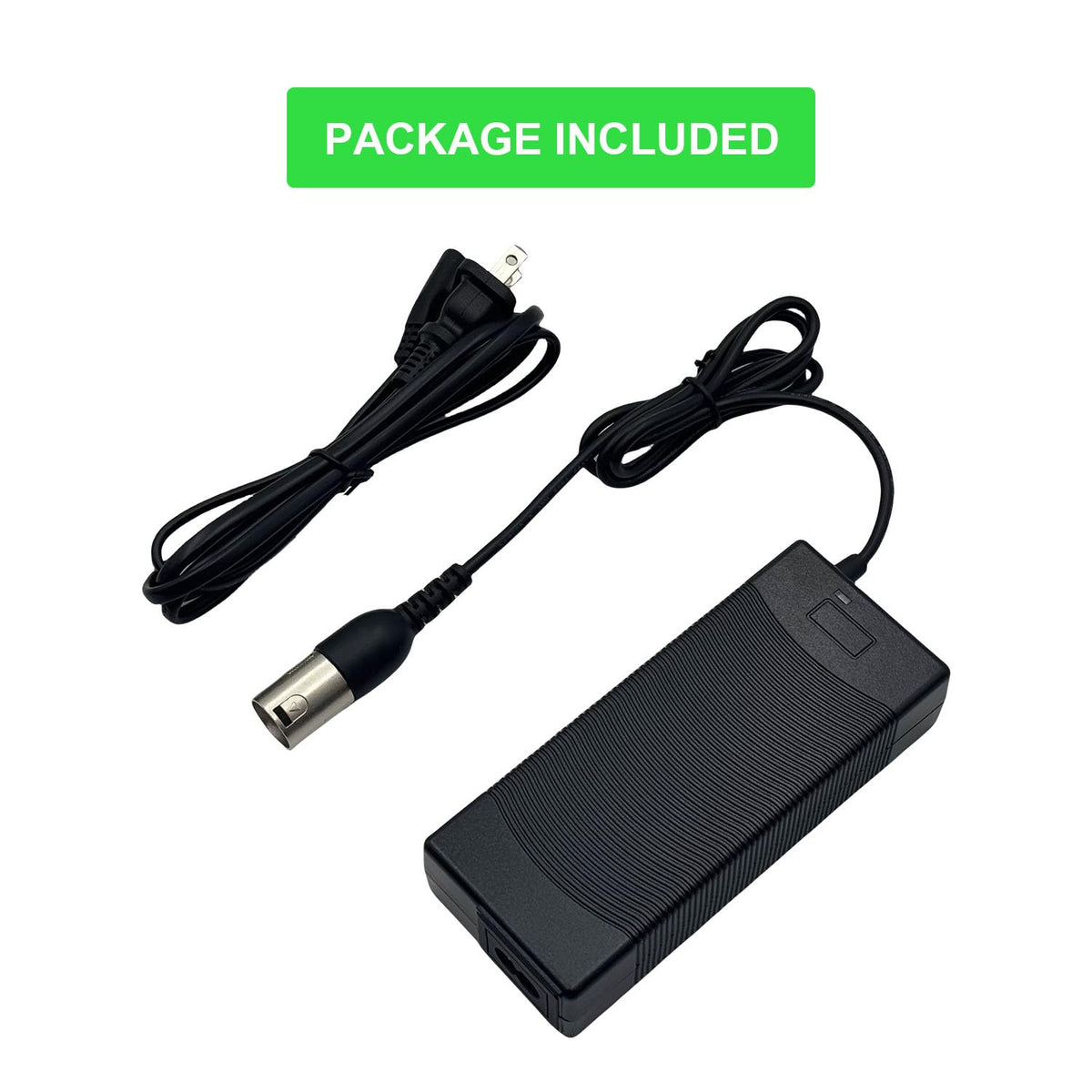 THEPRO charger packaging and accessories showing included components
