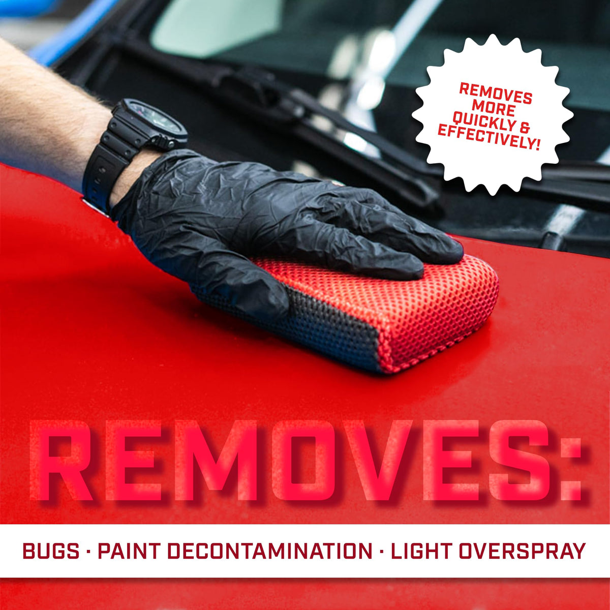 The Rag Company texture detail of clay-like surface, designed to lift embedded contaminants