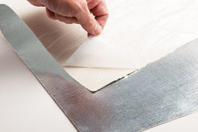 Thermo-Tec close-up of woven silica weave texture showing durable thermal structure