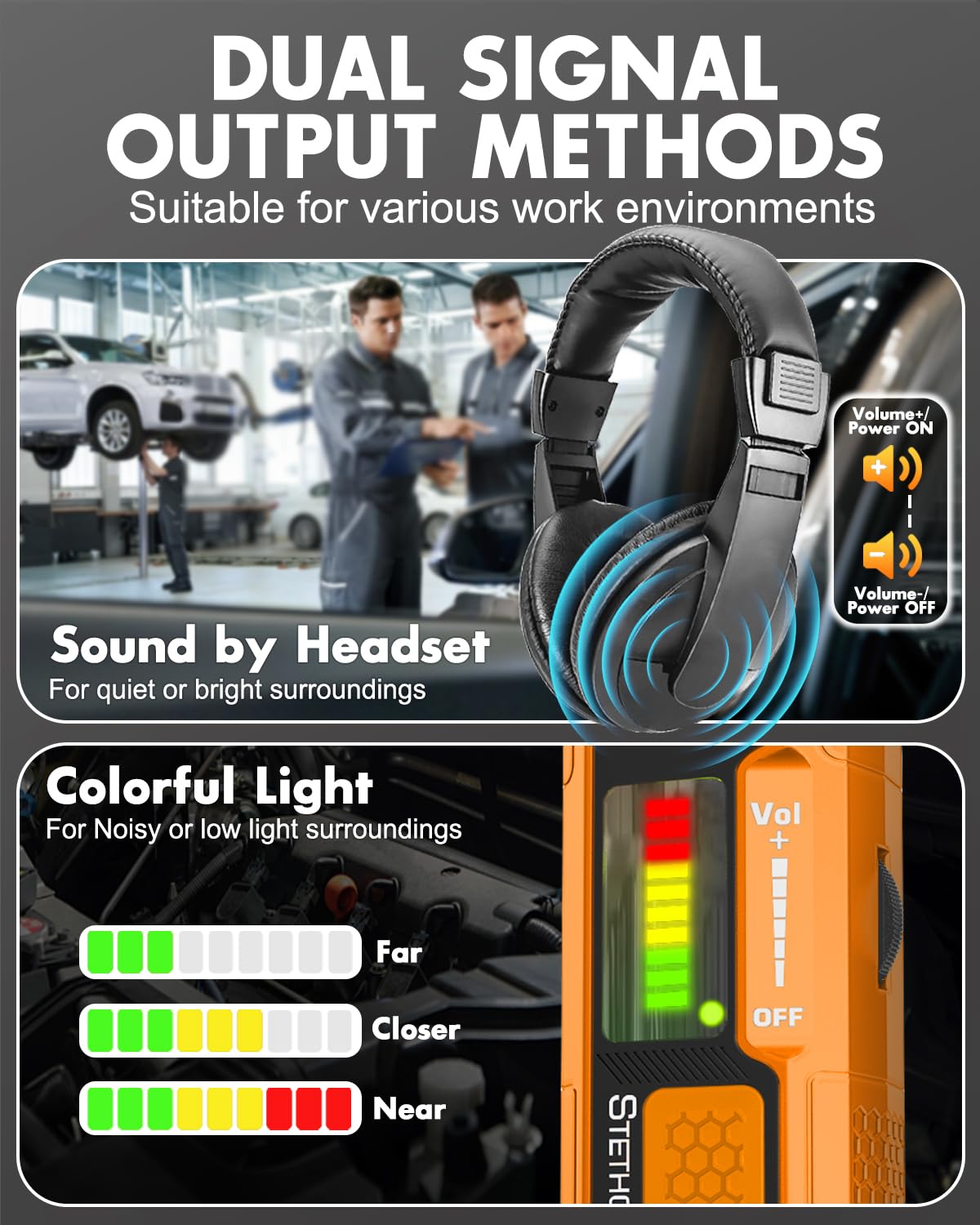 THIKPO adjustable headset worn hands-free for safer diagnostics