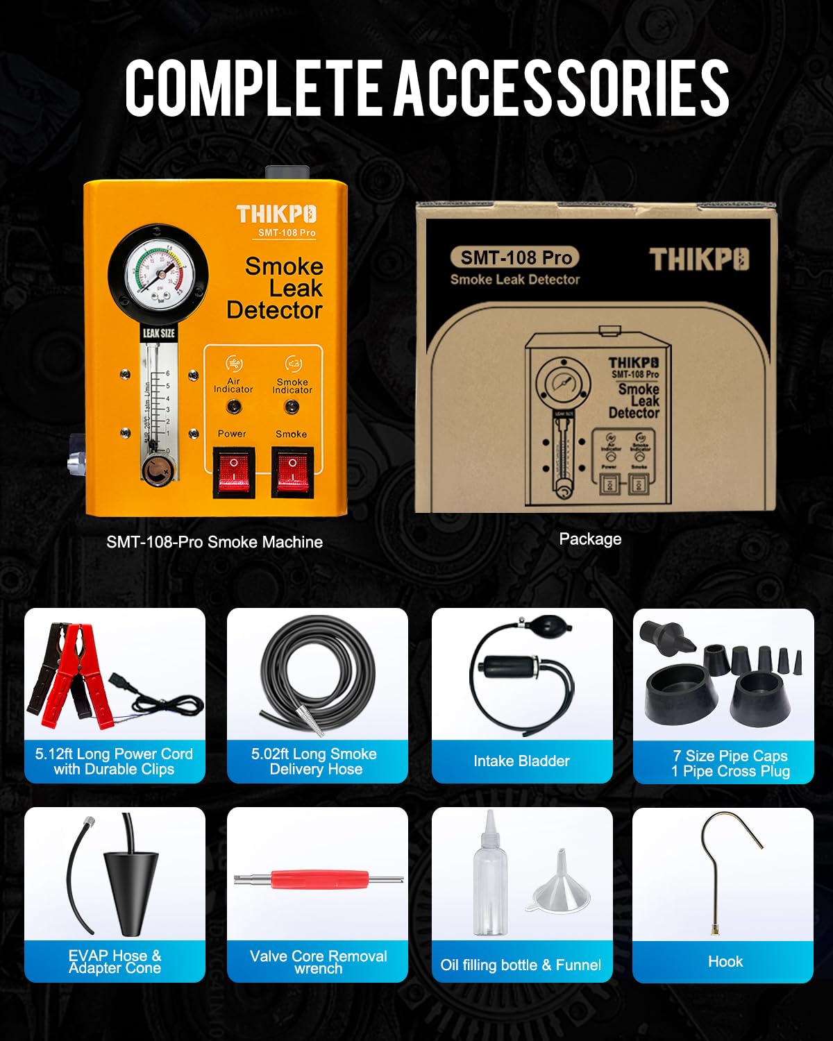 THIKPO lifestyle workbench setup illustrating professional leak detection workflow