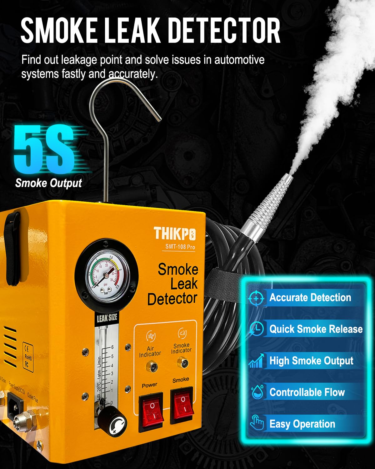 THIKPO nozzle and adapters displayed to fit multiple hoses and ducts easily