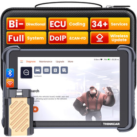thinkcar THINKSCAN 689BT front display showing diagnostics, fast readable interface