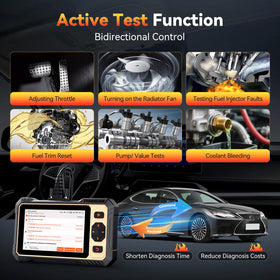 thinkcar THINKSCAN 662 touchscreen closeup displaying live data and quick navigation