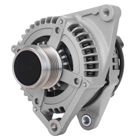 ThinkFar alternator installed in engine bay demonstrating direct-fit replacement