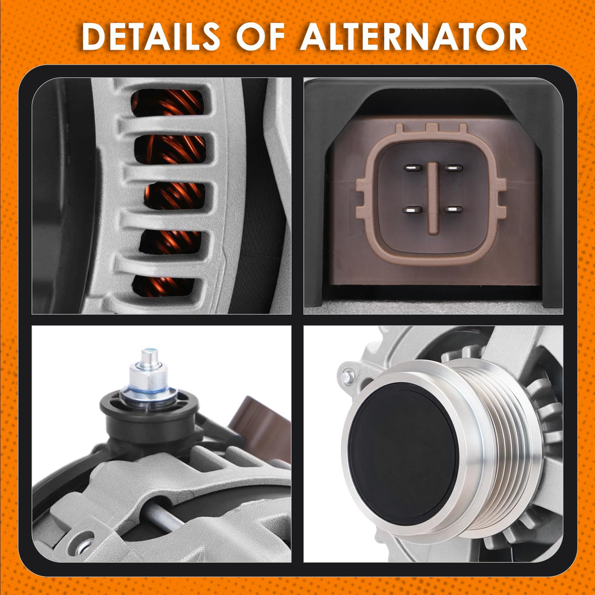 ThinkFar alternator side mounting points displayed for exact fitment