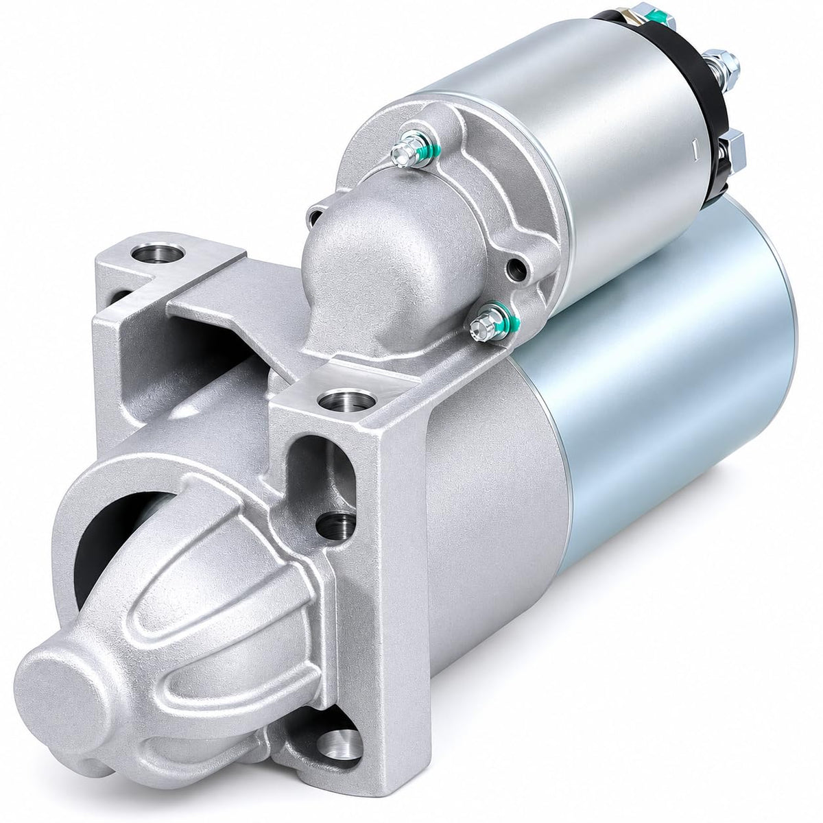 ThinkFar starter front view showing housing and mounting, reliable direct-fit replacement