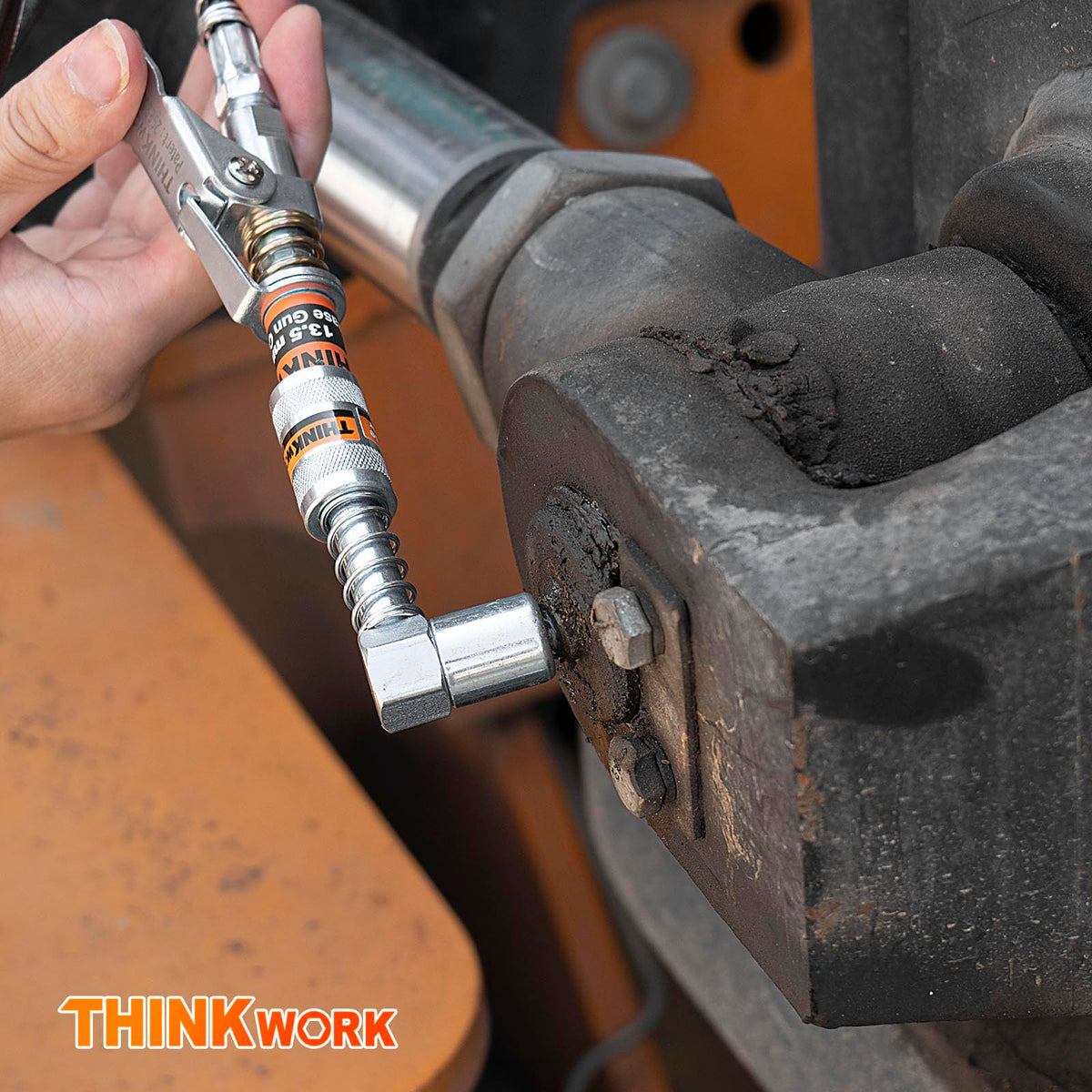 THINKWORK 90° adaptor angled view highlighting access to tight fittings
