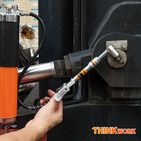 THINKWORK close-up of 6-jaw coupler locking mechanism for secure hold