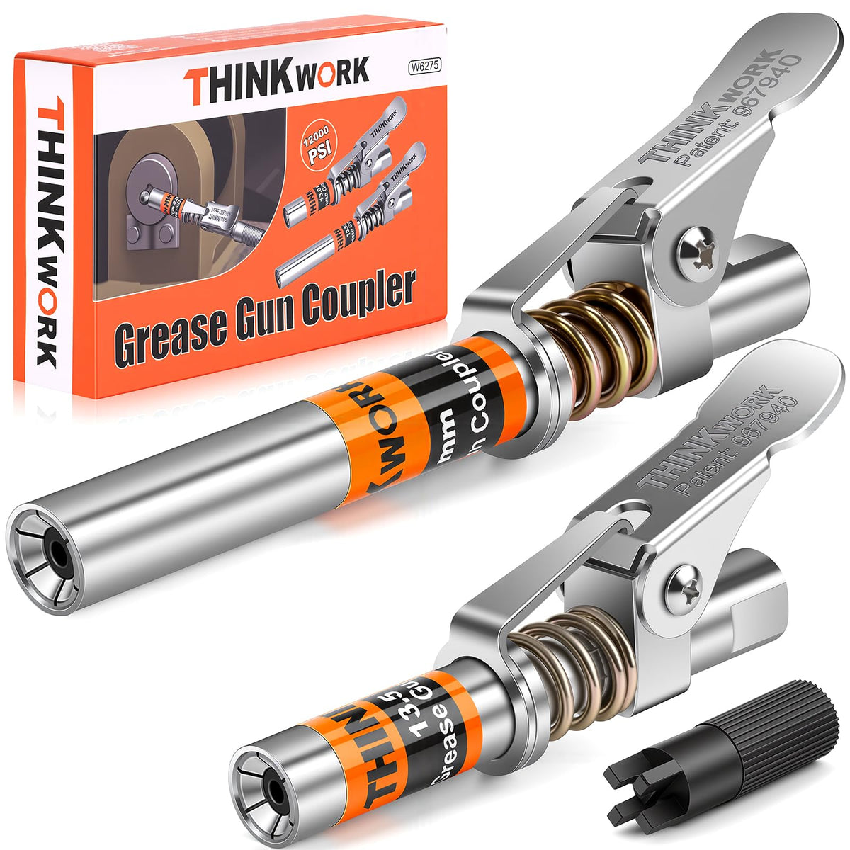THINKWORK front view of coupler set showing compact design and quick-use benefit
