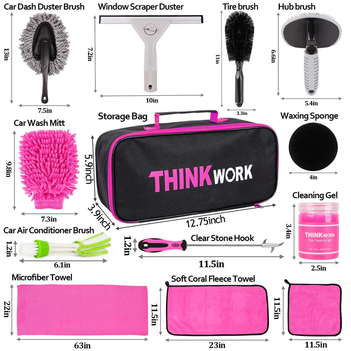 THINKWORK car owner using kit in driveway for quick exterior and interior refresh benefit