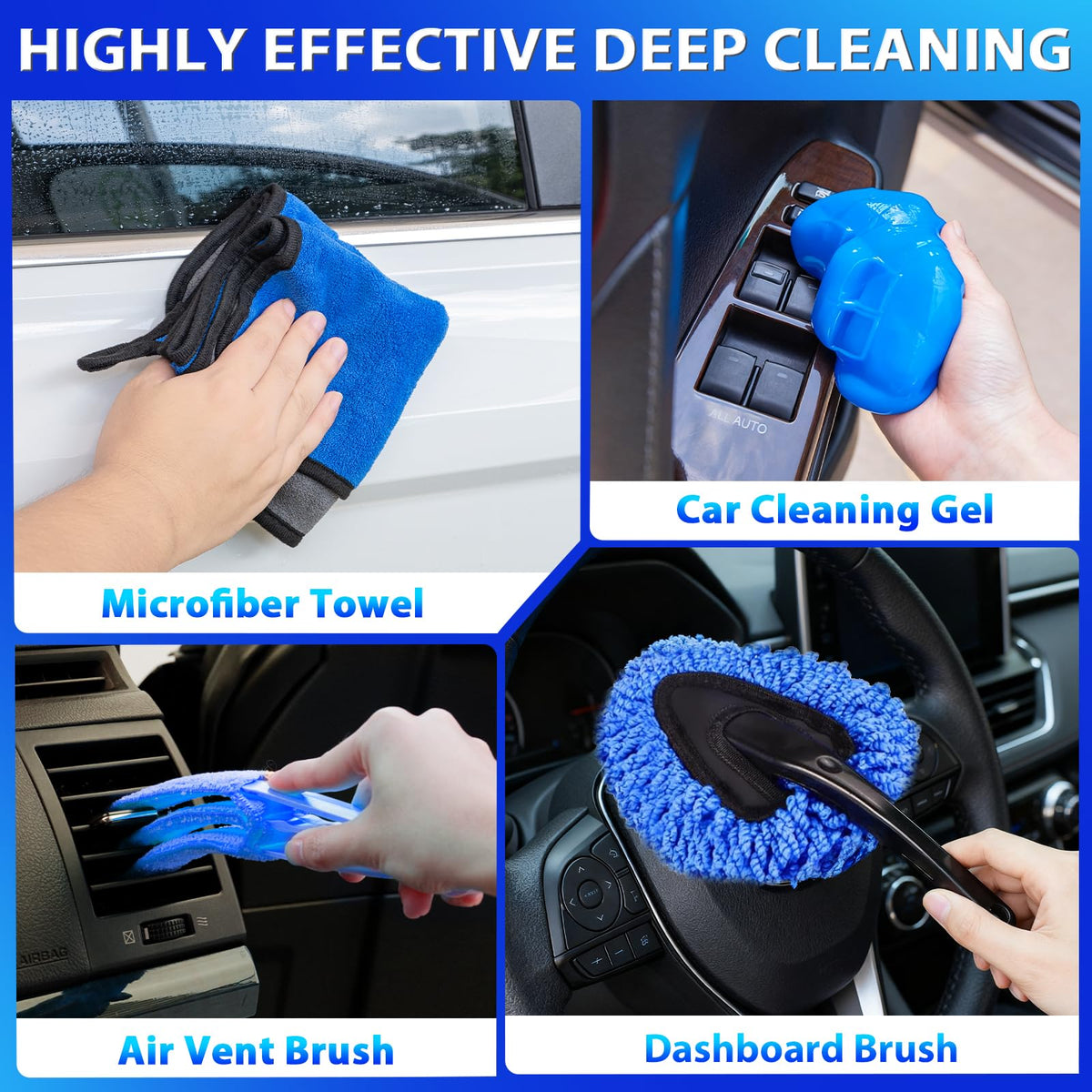 THINKWORK microfiber towel and pads with soft fibers for streak-free results
