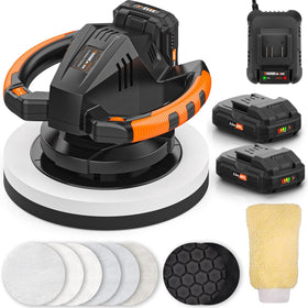 THINKWORK polisher front view showing 10-inch head and sturdy construction for confident polishing