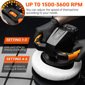 THINKWORK collection of included pads and bonnets arranged for versatile polishing tasks