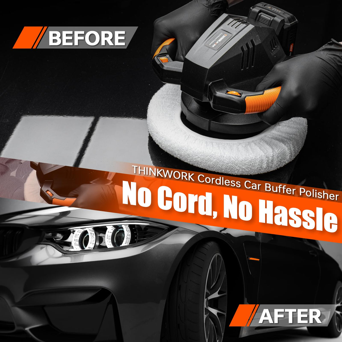 THINKWORK two-handle close-up highlighting secure grips and reduced hand fatigue benefit