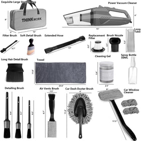 THINKWORK kit in car trunk showing compact size and travel-ready convenience