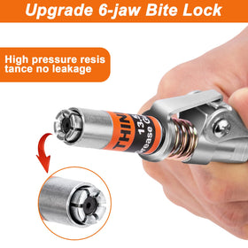 THINKWORK coupler next to ruler showing 0.53-inch slim profile advantage