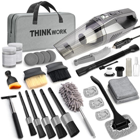 THINKWORK handheld vacuum front view showing compact design and power