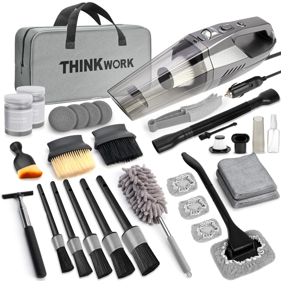 THINKWORK handheld vacuum front view showing compact design and power