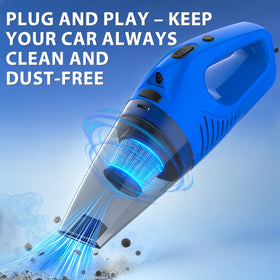 THINKWORK vacuum cleaning a car seat to remove hair and crumbs efficiently