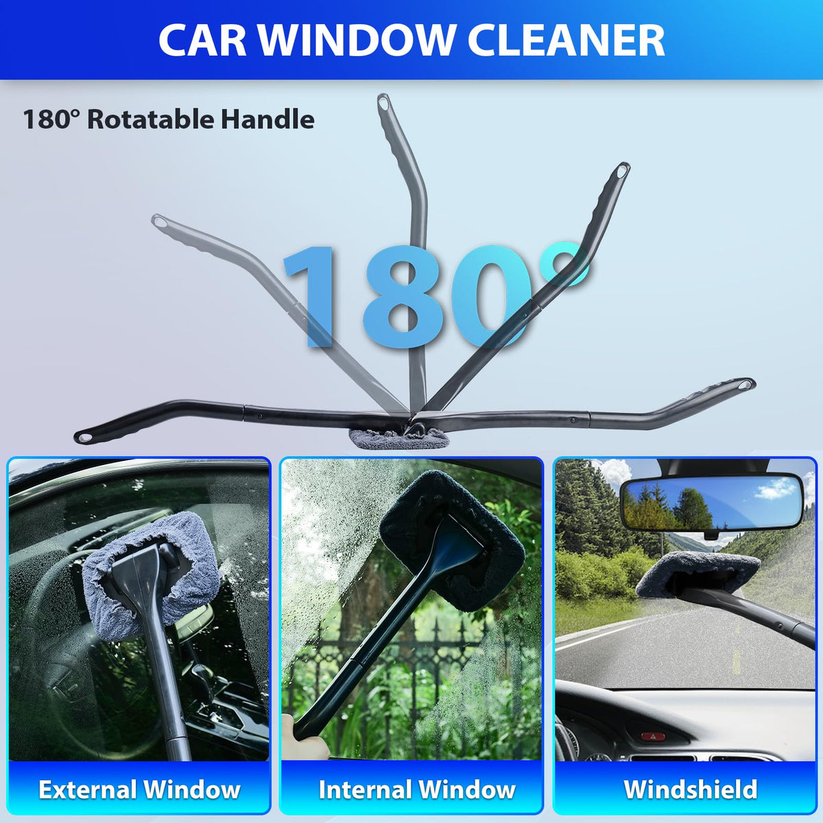 THINKWORK vacuum in use on car upholstery removing hair and crumbs