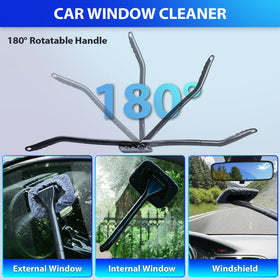THINKWORK vacuum in use on car upholstery removing hair and crumbs