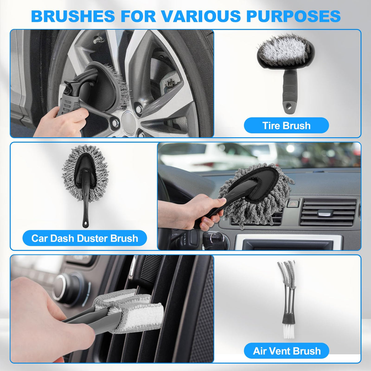 THINKWORK wash mitt and microfiber towels staged for gentle washing and streak-free drying