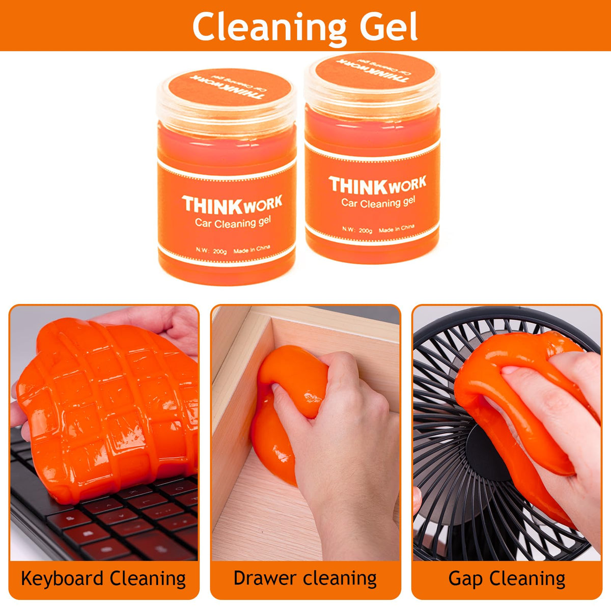 THINKWORK swivel windshield brush angled on glass for streak-free visibility