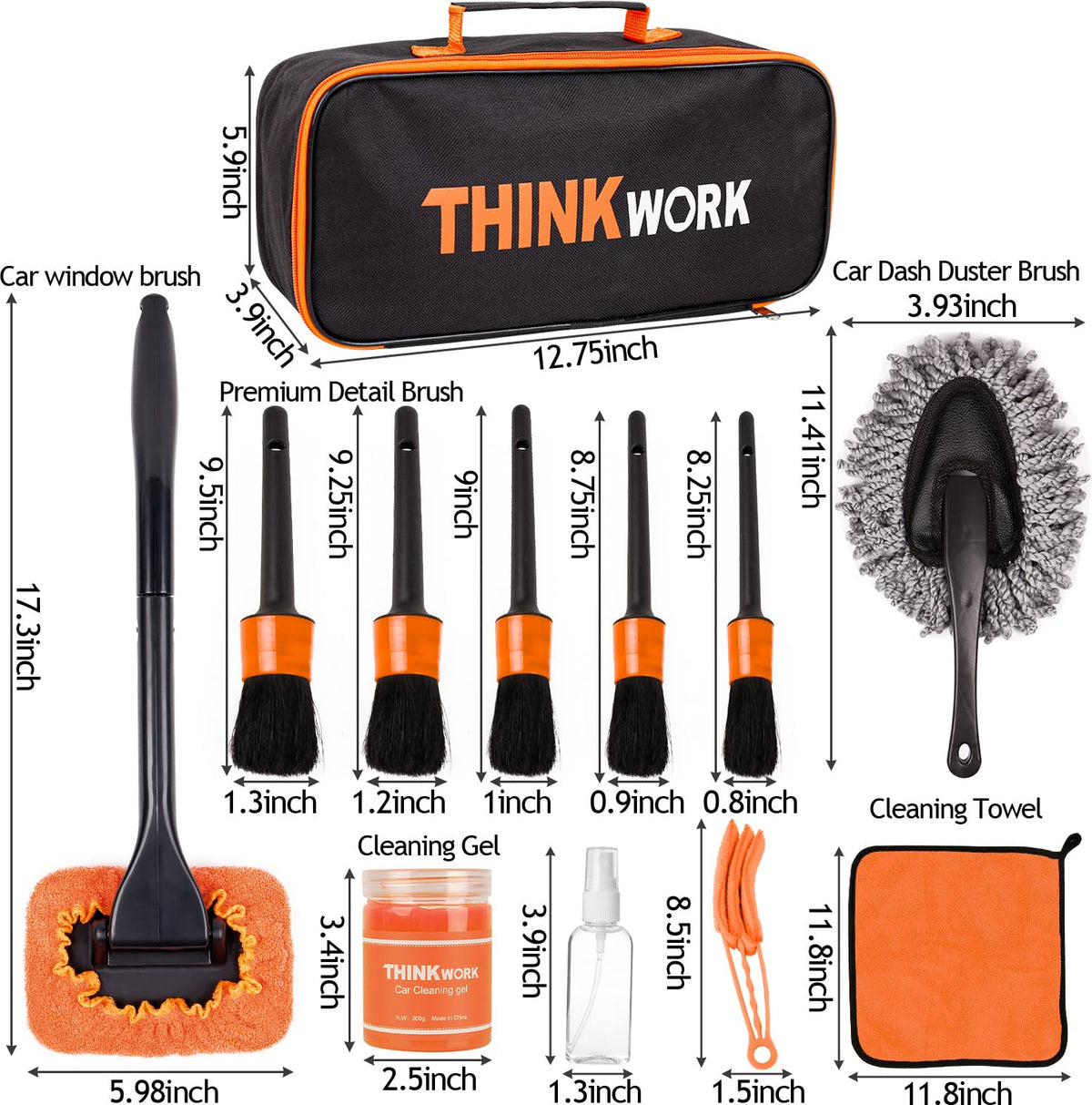 THINKWORK woven storage bag holding tools compactly to save trunk and seat space