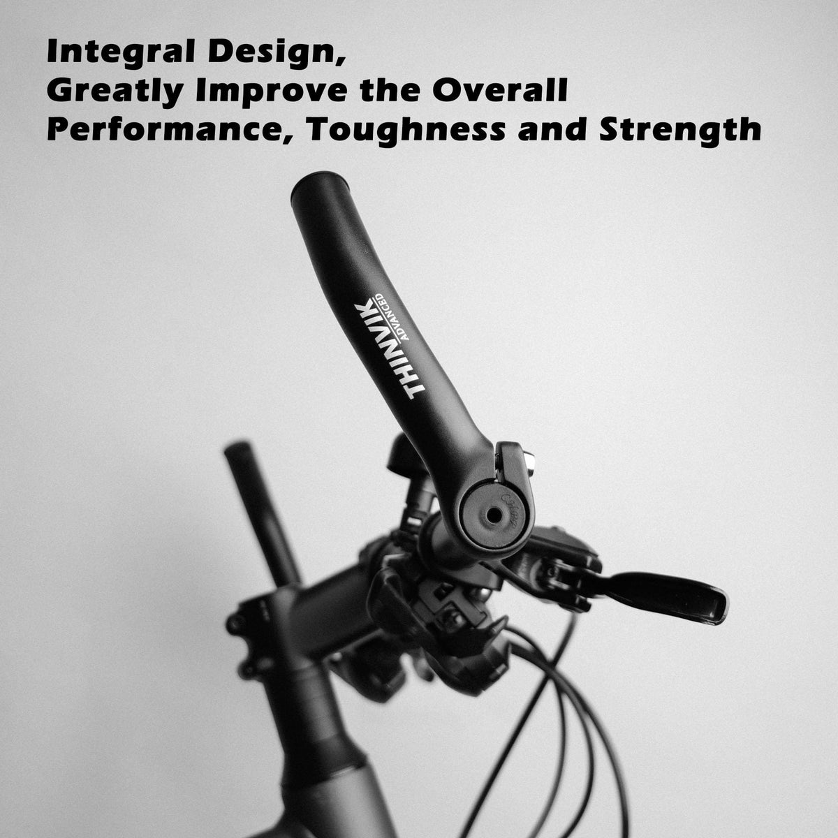 Thinvik installed on mountain bike demonstrating added hand positions