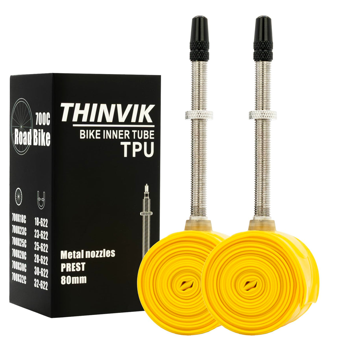 Thinvik front view of paired TPU tubes showing compact size and portability