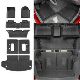 Thinzyou front view installed in Durango third-row, protecting upholstery
