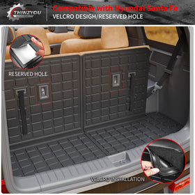Thinzyou installed in Hyundai Santa Fe trunk demonstrating precise fit and full coverage