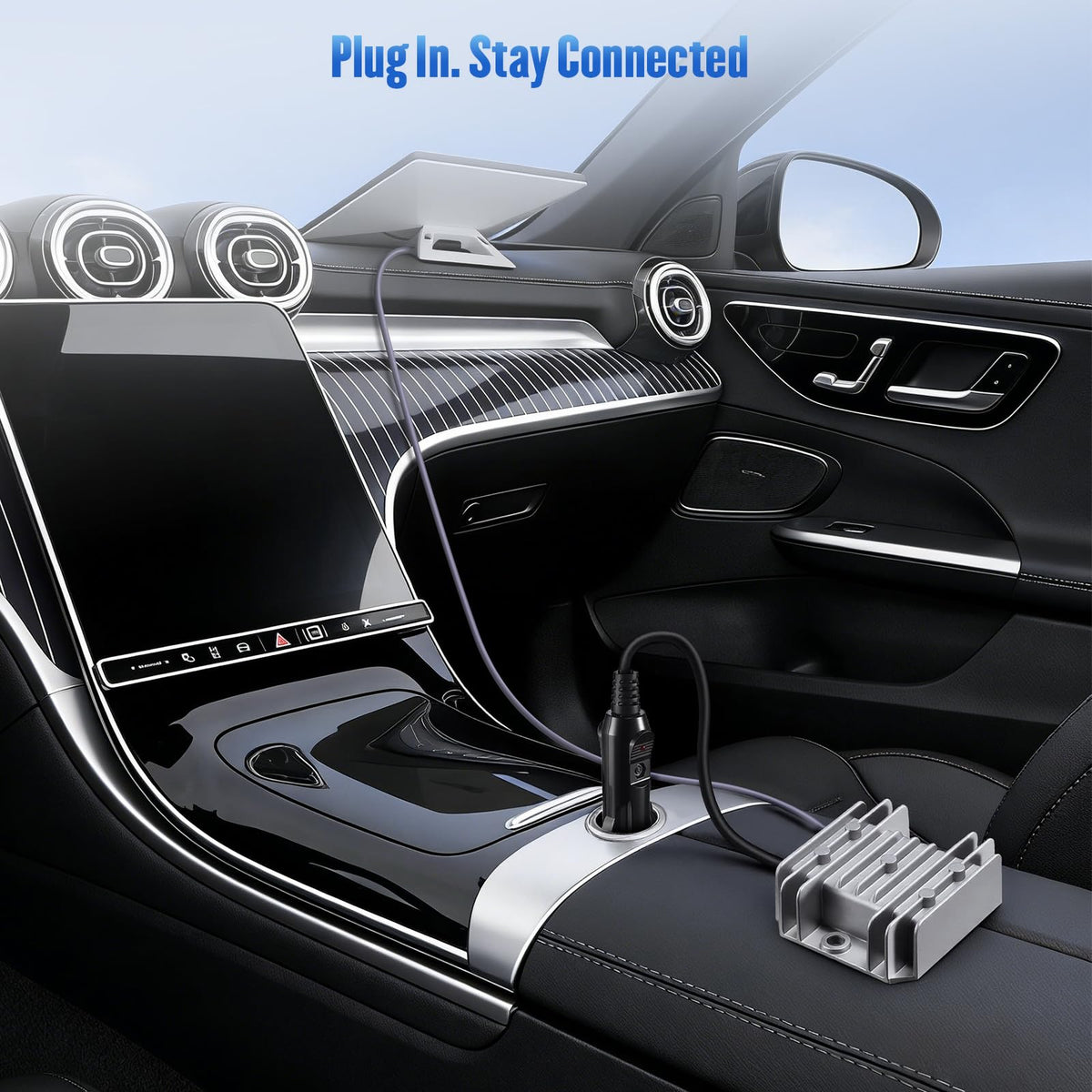 Thlevel on vehicle rooftop powering Starlink Mini for reliable outdoor connectivity