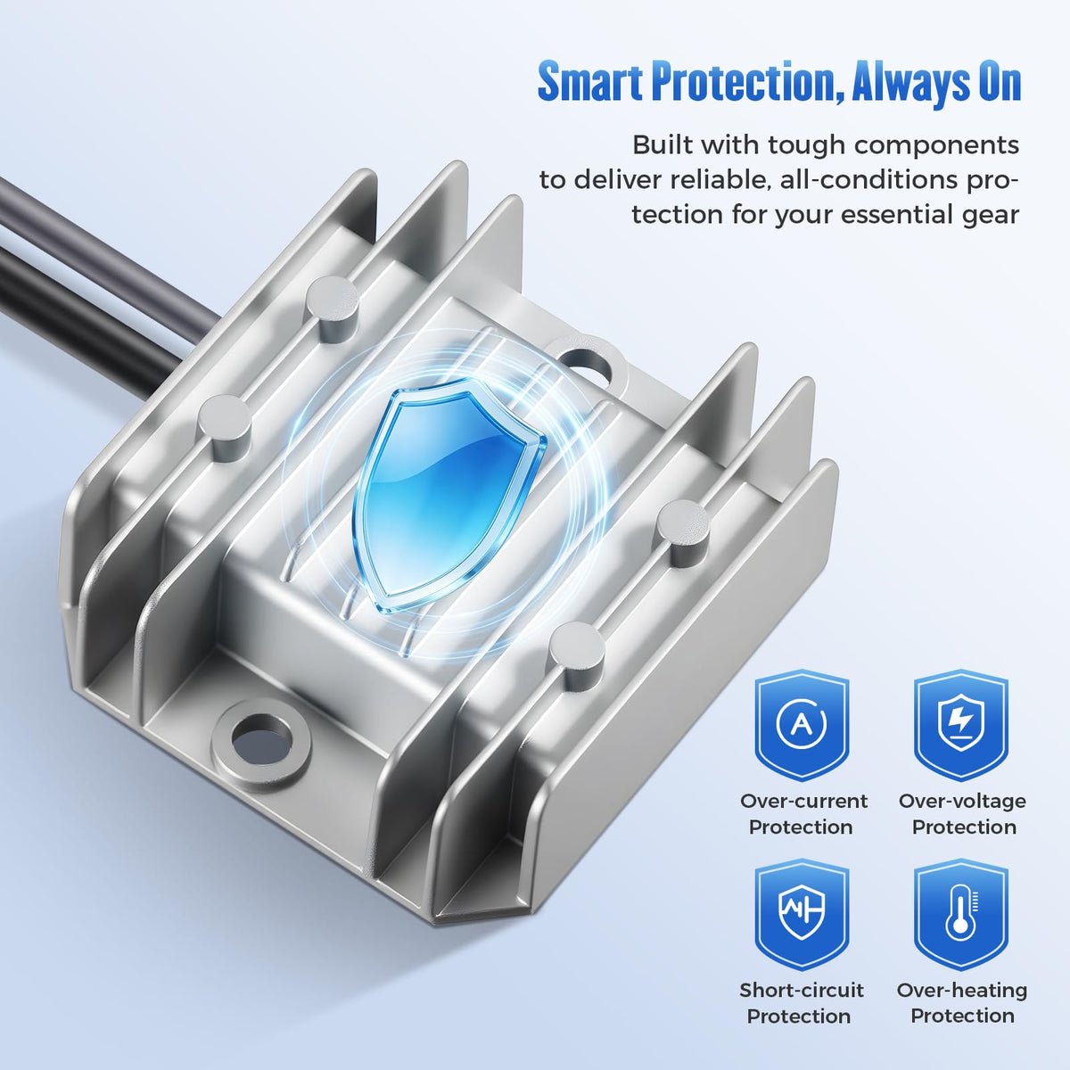 Thlevel plugged into RV cigarette socket enabling instant Starlink Mini power