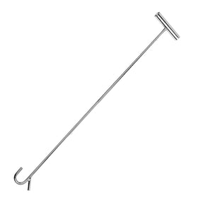 THMMN front view of 31in pin puller showing full length and chrome finish for easy reach