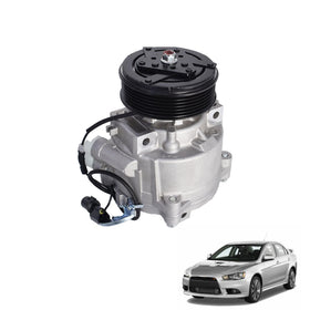 Thomletha AC compressor front view showing solid metal housing and fitment benefit