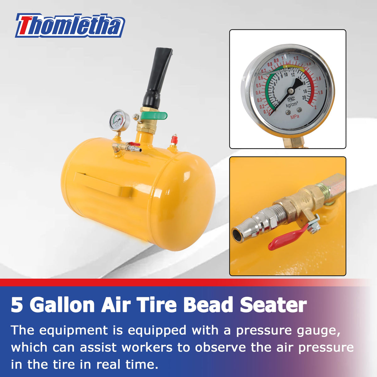 Thomletha auto-release valve detail demonstrating overpressure protection