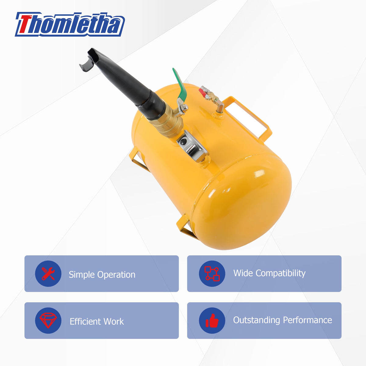 Thomletha handle and portability illustrating easy transport and use
