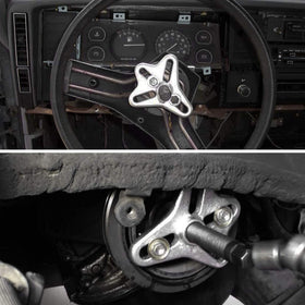 Thorstone harmonic balancer setup on engine illustrating multipurpose compatibility