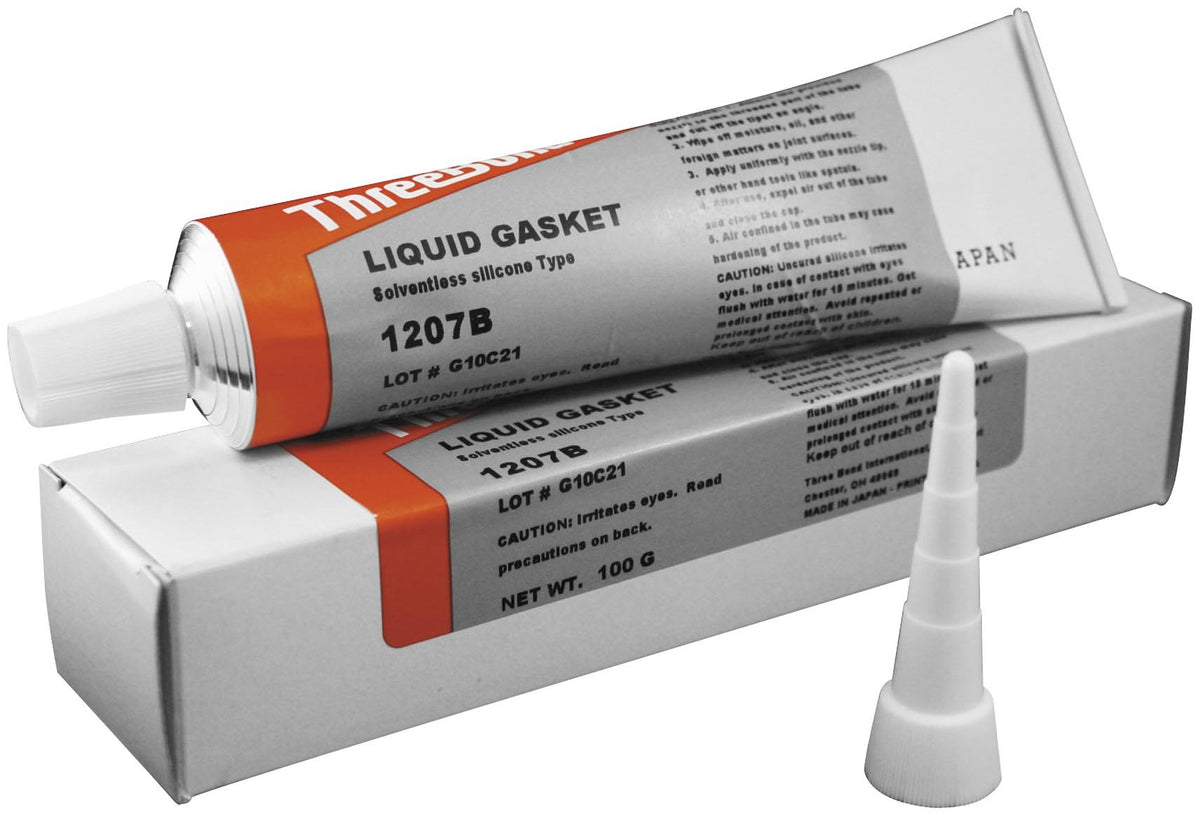 ThreeBond TB1207B tube front view showing label and volume, clear product ID and benefit
